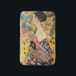 Gustav Klimt - Lady mit Fan Badematte<br><div class="desc">Lady with Fan - Gustav Klimt,  Oil on Leinwand,  1917-1918</div>