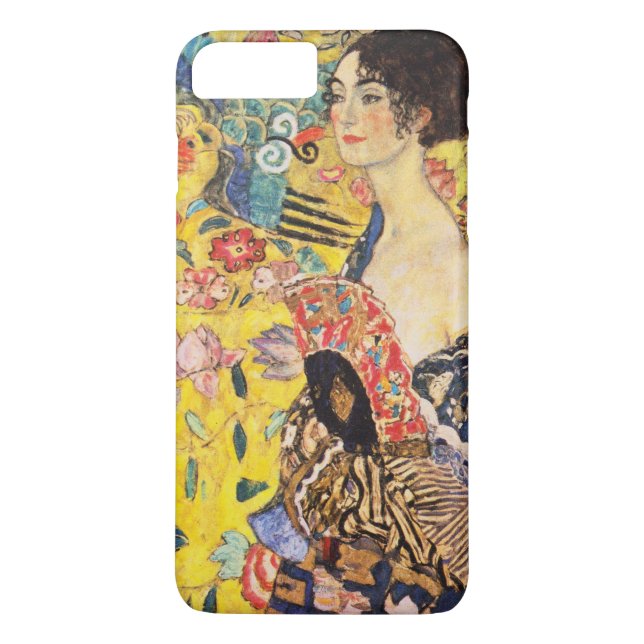 Gustav Klimt Lady mit Fan Case-Mate iPhone Hülle (Rückseite)