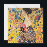Gustav Klimt - Lady mit Fan Einladung<br><div class="desc">Lady with Fan - Gustav Klimt,  Oil on Leinwand,  1917-1918</div>