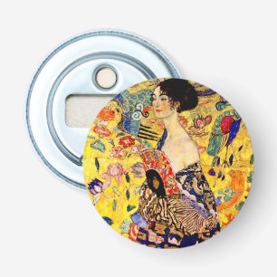Gustav Klimt Lady mit Fan Flaschenöffner