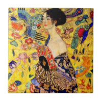 Gustav Klimt Lady mit Fan