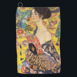 Gustav Klimt Lady mit Fan Golfhandtuch<br><div class="desc">Gustav Klimt Lady mit Fan</div>