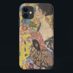 Gustav Klimt Lady mit Fan-iPhone-Case Case-Mate iPhone Hülle<br><div class="desc">Gustav Klimt Lady mit Fan iPhone Gehäuse. Ölmalerei auf Leinwand aus dem Jahr 1918. Das ist ein schönes Spätportrait von Gustav Klimt,  das sein Interesse am Japonismus zeigt. Ein großartiges Geschenk für Jugendstil-Fans,  Gustav Klimt und farbenfrohe Symbolik.</div>