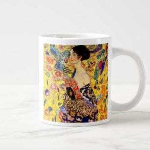 Gustav Klimt Lady mit Fan Jumbo-Tasse