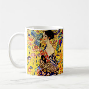 Gustav Klimt Lady mit Fan Kaffeetasse
