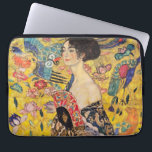Gustav Klimt - Lady mit Fan Laptopschutzhülle<br><div class="desc">Lady with Fan - Gustav Klimt,  Oil on Leinwand,  1917-1918</div>
