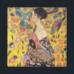 Gustav Klimt - Lady mit Fan Magnet<br><div class="desc">Lady with Fan - Gustav Klimt,  Oil on Leinwand,  1917-1918</div>