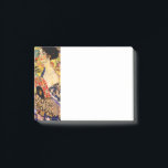 Gustav Klimt Lady mit Fan Post-it Klebezettel<br><div class="desc">Post-it Notes mit Gustav Klimts Ölgemälde Lady mit Fan (1918). Eine Frau,  die einen blauen Kimono trägt,  hält einen roten Fan vor einem bunten,  gelben Hintergrund von Blume und Pfauen. Ein großartiges Geschenk für die Fans von Japonisme und europäischer Kunst.</div>