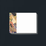 Gustav Klimt Lady mit Fan Post-it Klebezettel<br><div class="desc">Post-it Notes mit Gustav Klimts Ölgemälde Lady mit Fan (1918). Eine Frau,  die einen blauen Kimono trägt,  hält einen roten Fan vor einem bunten,  gelben Hintergrund von Blume und Pfauen. Ein großartiges Geschenk für die Fans von Japonisme und europäischer Kunst.</div>