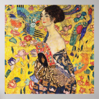 Gustav Klimt Lady mit Fan