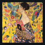 Gustav Klimt - Lady mit Fan Poster<br><div class="desc">Lady with Fan - Gustav Klimt,  Oil on Leinwand,  1917-1918</div>
