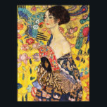 Gustav Klimt Lady mit Fan Poster<br><div class="desc">Gustav Klimt Lady mit Fan Poster</div>