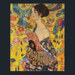Gustav Klimt - Lady mit Fan Poster<br><div class="desc">Gustav Klimt - Lady mit Fan 1918</div>