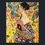 Gustav Klimt Lady mit Fan Poster<br><div class="desc">Gustav Klimt Lady mit Fan Poster</div>
