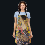 Gustav Klimt - Lady mit Fan Schürze<br><div class="desc">Lady with Fan - Gustav Klimt,  Oil on Leinwand,  1917-1918</div>