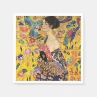 Gustav Klimt - Lady mit Fan
