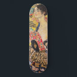 Gustav Klimt - Lady mit Fan Skateboard<br><div class="desc">Lady with Fan - Gustav Klimt,  Oil on Leinwand,  1917-1918</div>