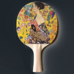 Gustav Klimt - Lady mit Fan Tischtennis Schläger<br><div class="desc">Lady with Fan - Gustav Klimt,  Oil on Leinwand,  1917-1918</div>