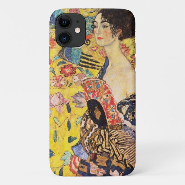 Gustav Klimt Lady mit Lüfter Case-Mate iPhone Hülle (Rückseite)