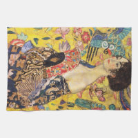 Gustav Klimt Lady mit Lüfter