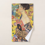 Gustav Klimt Lady mit Lüfter Handtuch<br><div class="desc">Gustav Klimt Lady mit Lüfter</div>