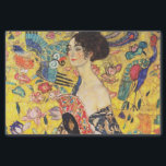 Gustav Klimt Lady mit Lüfter Seidenpapier<br><div class="desc">Gustav Klimt Lady mit Lüfter</div>