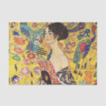 Gustav Klimt Lady mit Lüfter Seidenpapier<br><div class="desc">Gustav Klimt Lady mit Lüfter</div>
