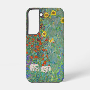 Gustav Klimt - Landgarten mit Sonnenblumen Samsung Galaxy Hülle