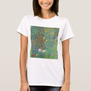 Gustav Klimt - Landgarten mit Sonnenblumen T-Shirt