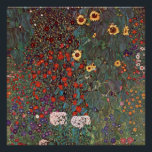 Gustav Klimt - Landgarten Poster<br><div class="desc">Gustav Klimt - Garten mit Sonnenblumen 1906</div>