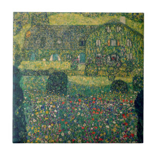 Gustav Klimt - Landhaus am Attersee Fliese