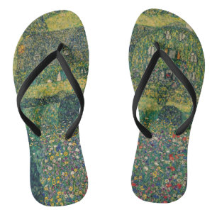 Gustav Klimt - Landhaus am Attersee Flip Flops
