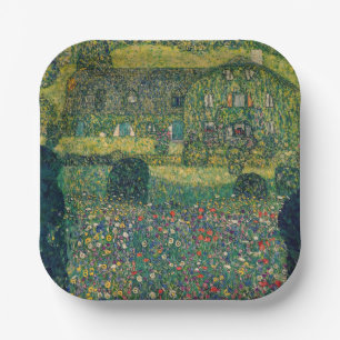 Gustav Klimt - Landhaus am Attersee Pappteller