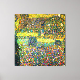 Gustav Klimt: Landhaus im Attersee Leinwanddruck