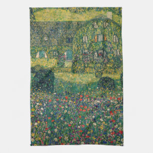 Gustav Klimt - Landhaus vom Attersee Geschirrtuch