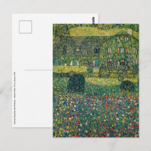 Gustav Klimt - Landhaus vom Attersee Postkarte