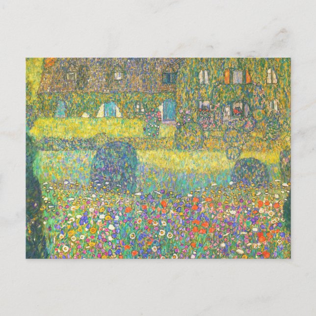 Gustav Klimt Landhaus vom Attersee Postkarte (Vorderseite)
