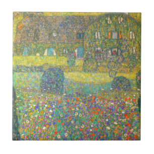 Gustav Klimt Landhaus vom Attersee Tile Fliese
