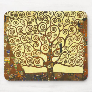 Gustav Klimt Lebensbaum-Mauspad Mousepad