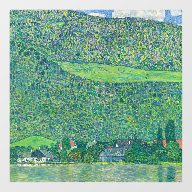 Gustav Klimt - Litzlberg am Attersee Fensteraufkleber (Blatt)