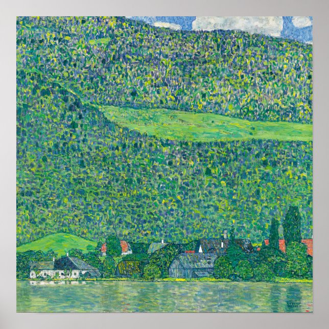 Gustav Klimt - Litzlberg am Attersee Poster (Vorne)