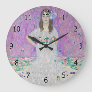 Gustav Klimt - Mada Primavesi Große Wanduhr