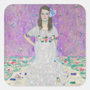 Gustav Klimt - Mada Primavesi Quadratischer Aufkleber