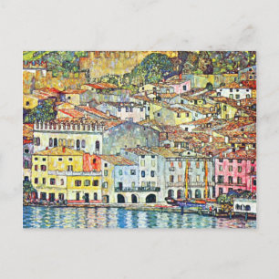 Gustav Klimt Malcena am Gardasee Postkarte