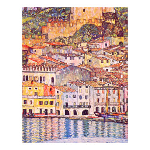 Gustav Klimt . Malcesine am Gardasee Malerei Fotodruck