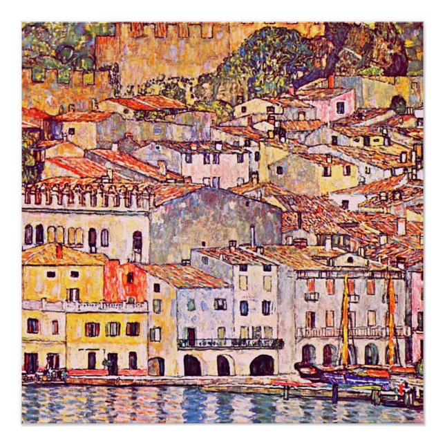 Gustav Klimt . Malcesine am Gardasee Poster (Vorderseite)