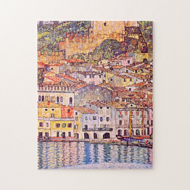 Gustav Klimt . Malcesine am Gardasee Puzzle (Vertikal)