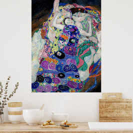 Gustav Klimt Malerei der Jungfrau Poster