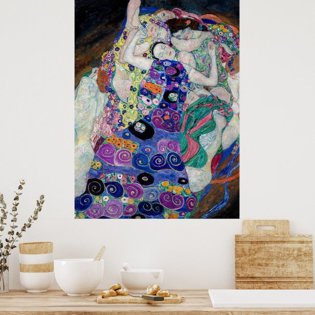 Gustav Klimt Malerei der Jungfrau Poster (Küche)