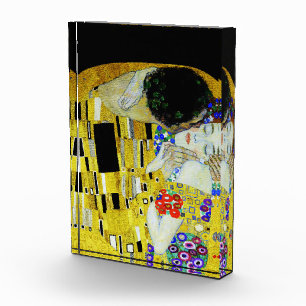 Gustav Klimt malerische Kunst Kiss Liebe Fotoblock